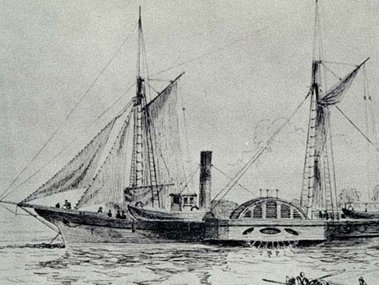 The Coast Survey Steamer Bibb. (NOAA Photo Library).