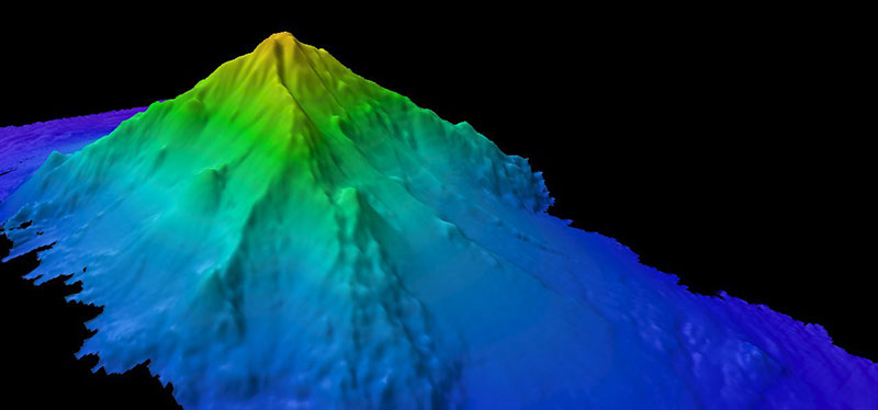 This ~4,200-meter (~13,800-foot) high seamount, dubbed This ~4,200-meter (~13,800-foot) high seamount, dubbed