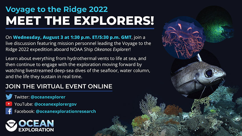 Voyage to the Ridge 2022: Meet the Explorers! Voyage to the Ridge 2022: Meet the Explorers!
