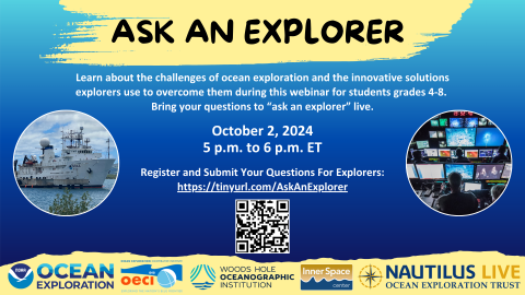 Ask an explorer webinar flyer